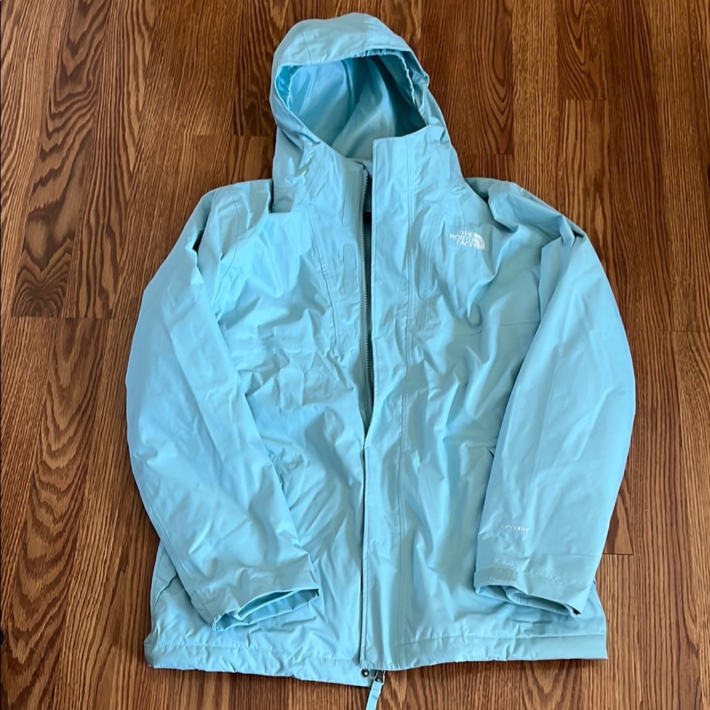 The North Face Blue Raincoat Lightweight Water-Resistant